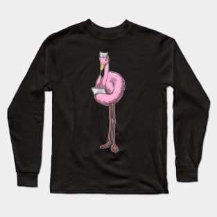 Flamingo Nurse Note Long Sleeve T-Shirt